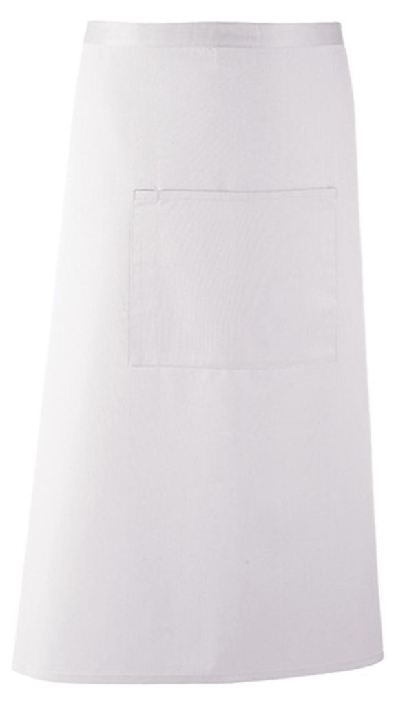 Premier Workwear PR158 | Barschürze Colours - 90 x 80 cm - Hauswäsche: bis 60 °C - Farbe: White - Größe: 90 x 80 cm