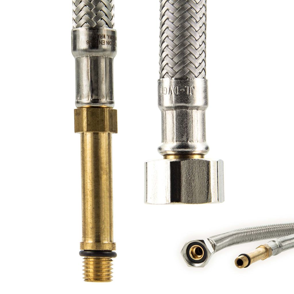 tecuro Sanitärarmaturen Anschlussschlauch M8x1 lang - 3/8 Produktbild 