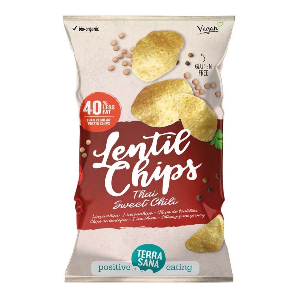 Chips di lenticchie al peperoncino dolce tailandese 75g Immagine del prodotto 