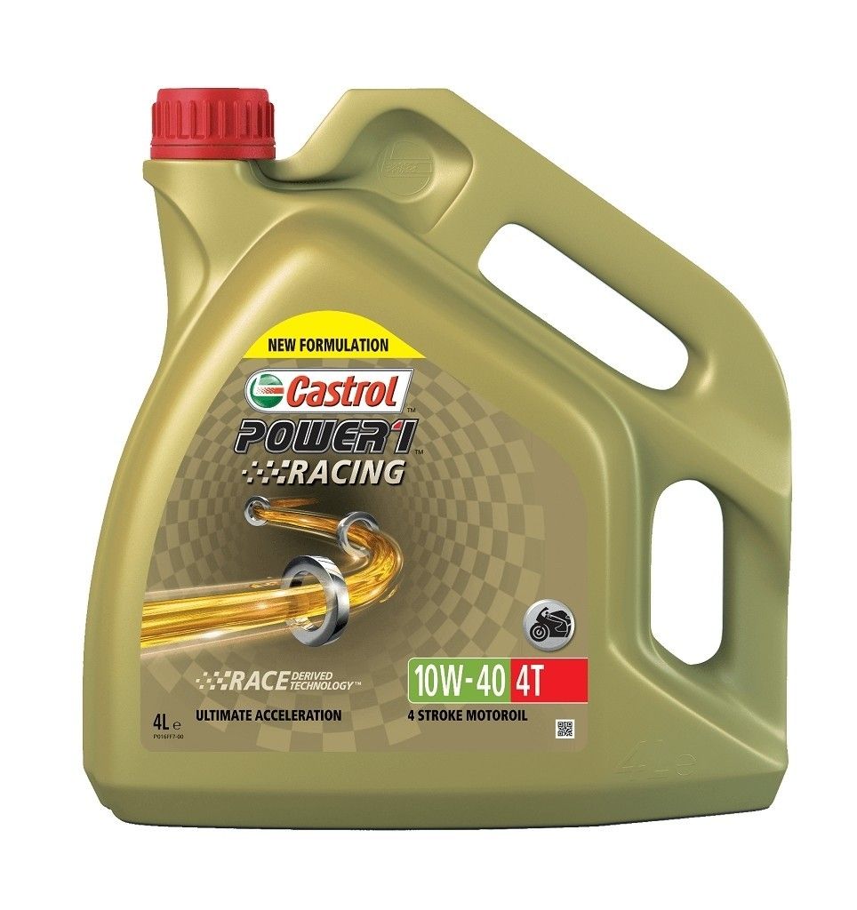 Castrol Power 1 Racing 4T 10W-40, 4 l, 10W-40, Motorrad, Produktbild 