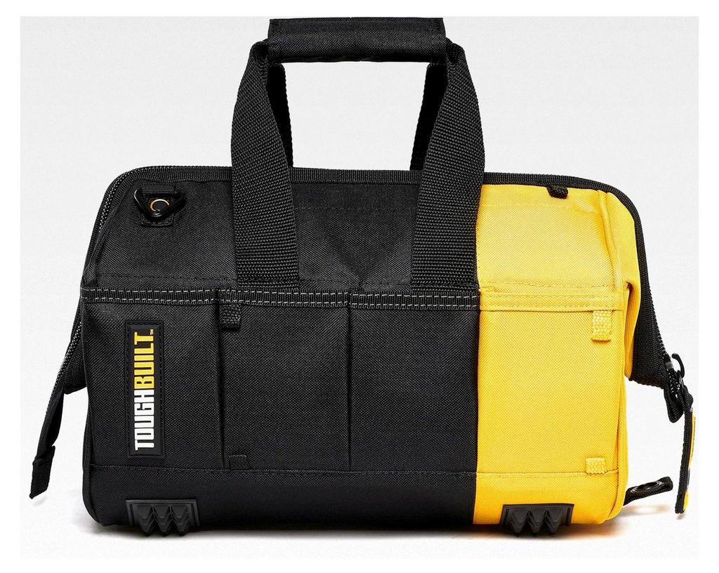 12 Zoll massive Mund Tasche, Schwarz/Gelb