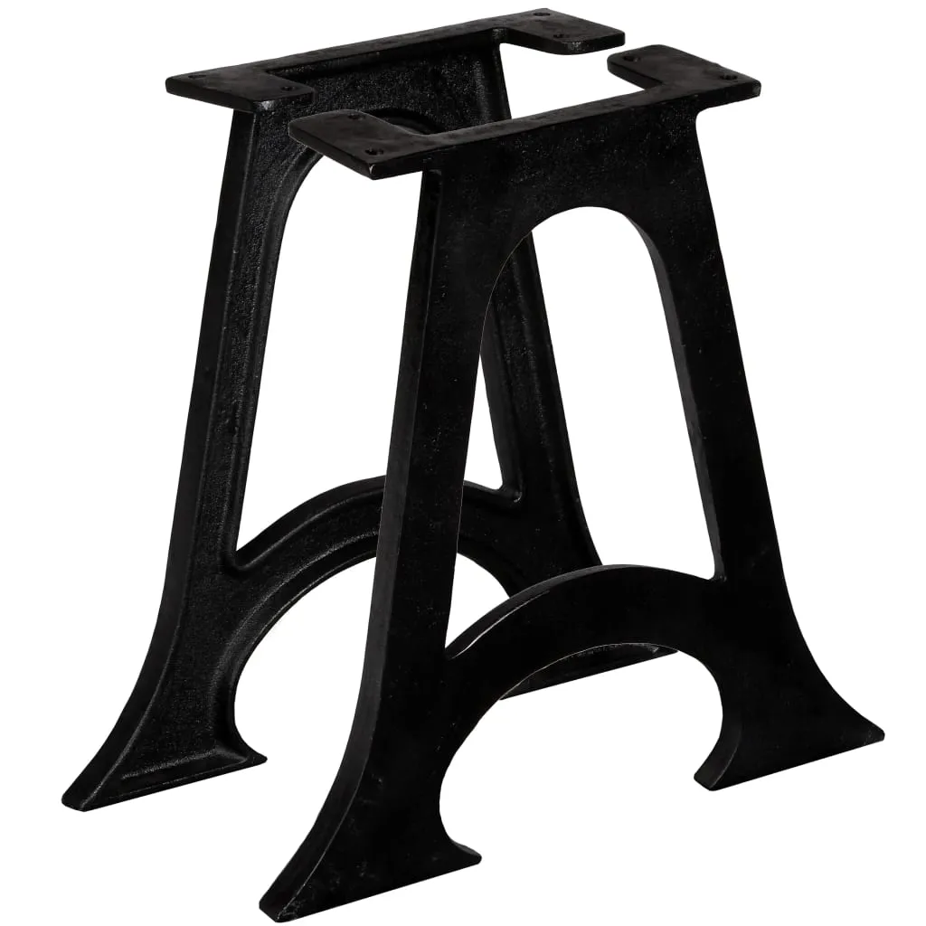 Gambe per Tavolo Fai-da-Te in Ghisa A-Frame - The Living Store Design