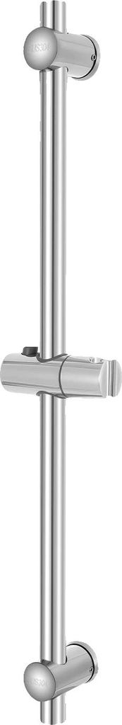 Duschgleitschiene, langlebiger Edelstahl, höhenverstellbar, Silber