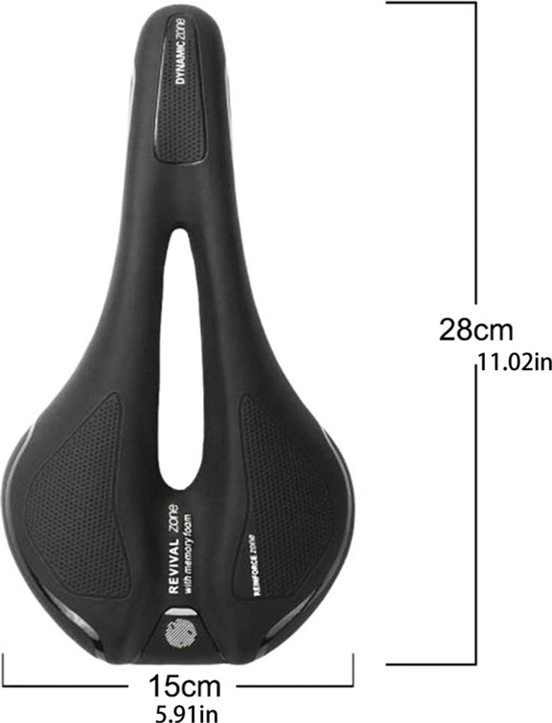 28 x 15cm Fahrradsattel, Ergonomisch Fahrrad Sattel, Produktbild 4