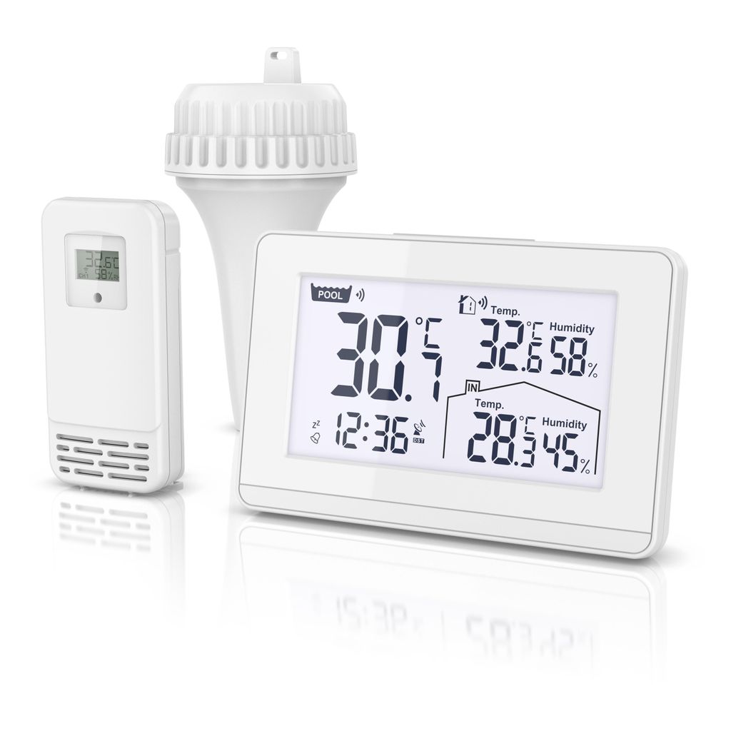Thermomètre sans fil BEARWARE pour piscine, thermomètre Image du produit 