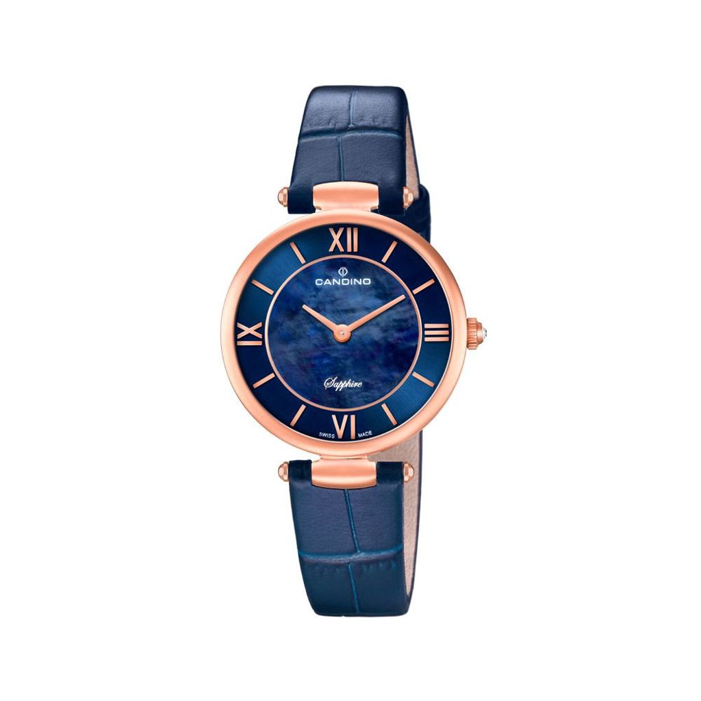 Candino Damen Uhr Armbanduhr Lederarmband blau C4671/2