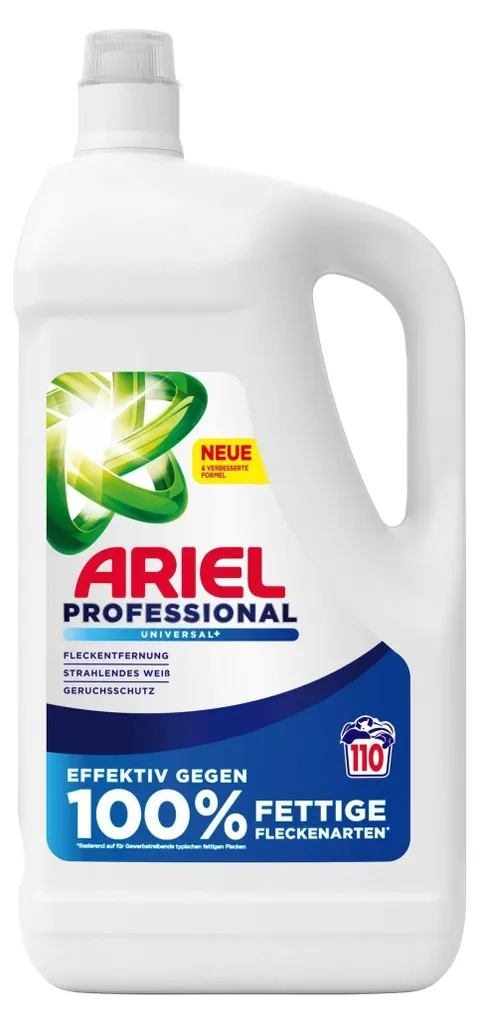Gel Ariel Professional Blanc Universel Haute Efficacité de 4.95L Pro