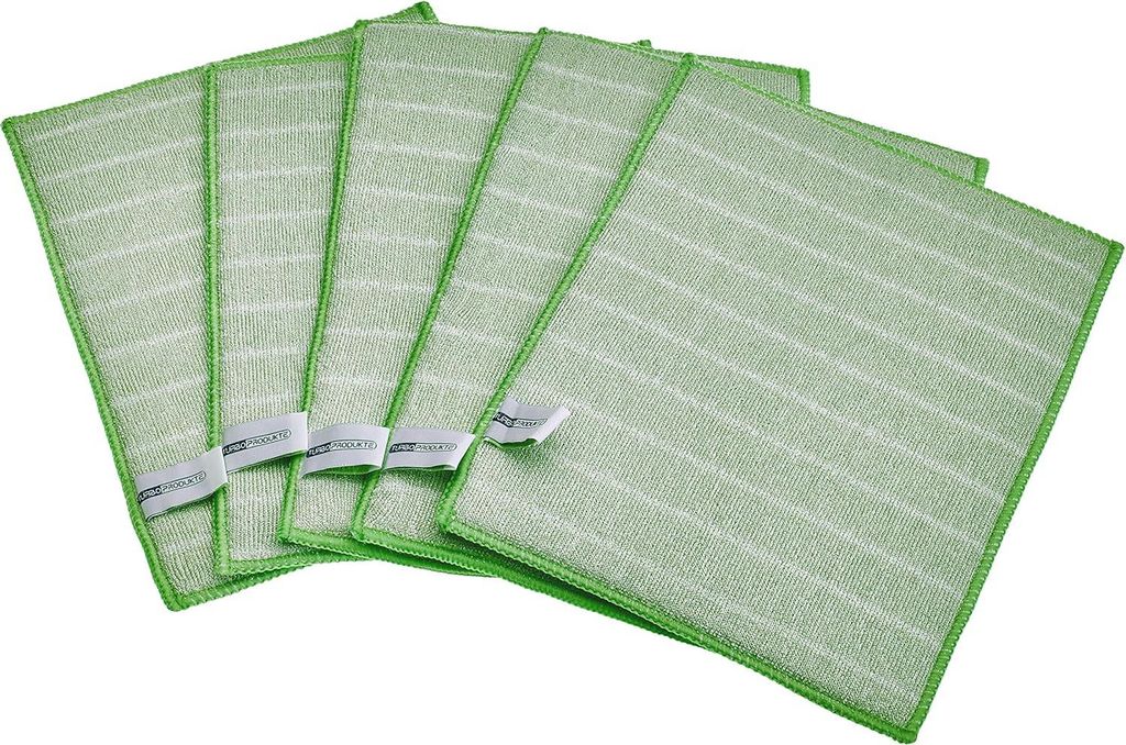 Bambus Mikrofaser Spültuch - Antibakterielles & waschbares Küchenreinigungstuch für eine hygienische Küche (5'er Set)