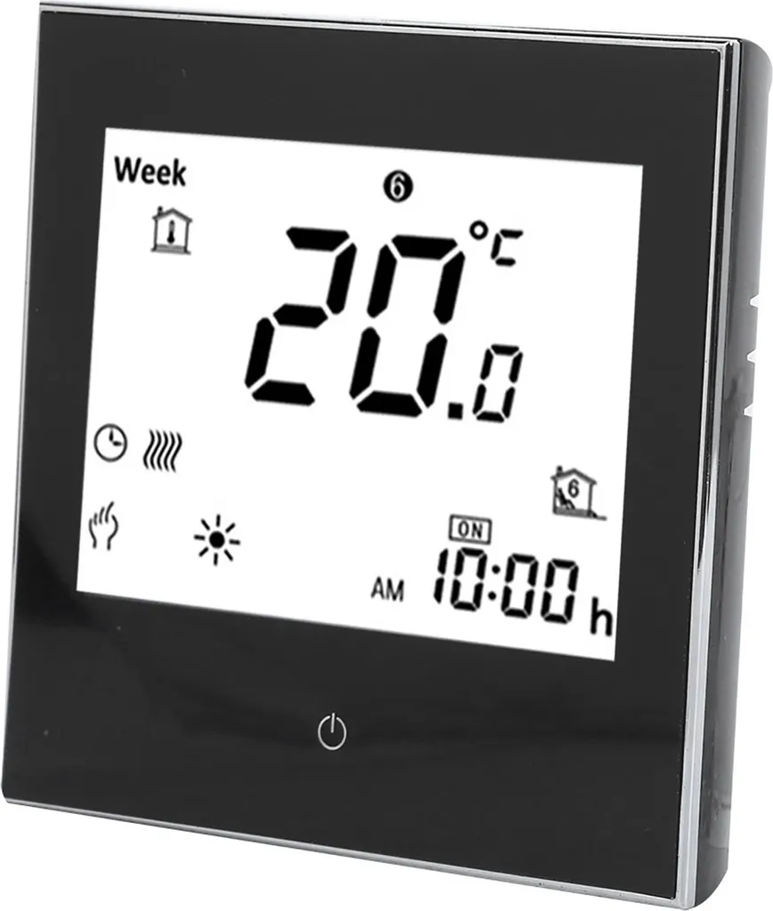 Thermostat d'ambiance tactile programmable pour chauffage central 5A - 5