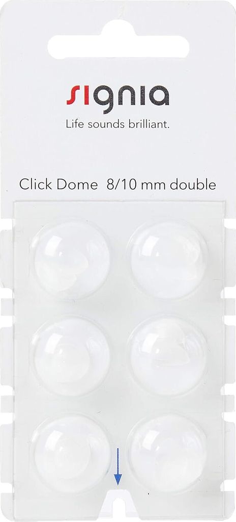 Signia Click Dome 8/10 mm double 6er Blister Image du produit 