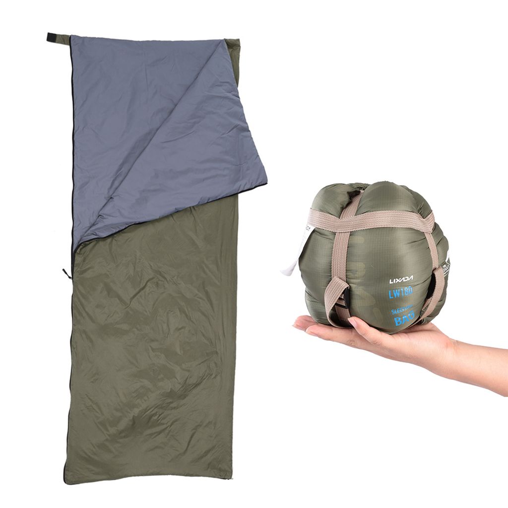 Lixada190 * 75cm Outdoor Umschlag Schlafsack Camping Reisen Wandern Multifunktions Ultra-light 680g