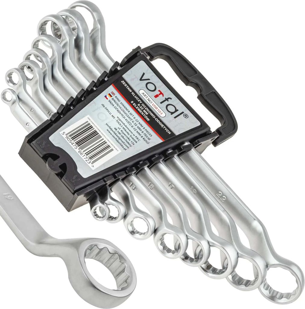 Ringschlüssel Maulschlüssel 8 Tlg Satz 6 - 22 mm Ring Produktbild 