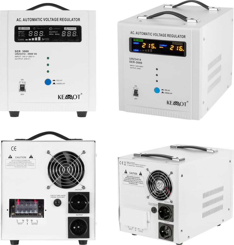 Automatický regulátor napätia KEMOT SER-3000 230 V Obrázok produktu 