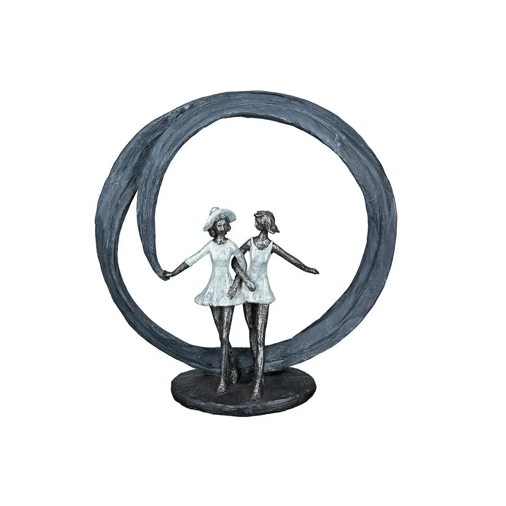 Oggetto Decorativo Casablanca More Than Friends 33cm Grigio Silver