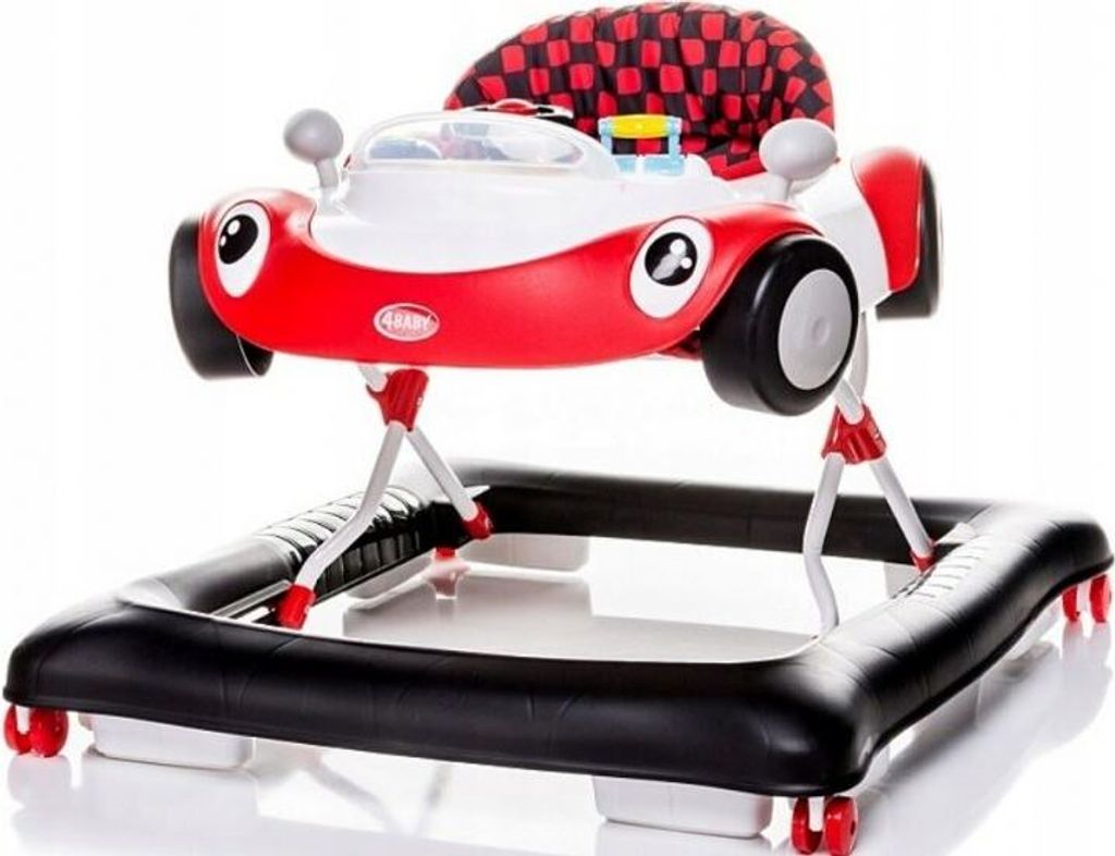 4BABY Lauflernhilfe Cars Red Gehfrei Laufhilfe Gehhilfe Lauflernwagen Baby Walker