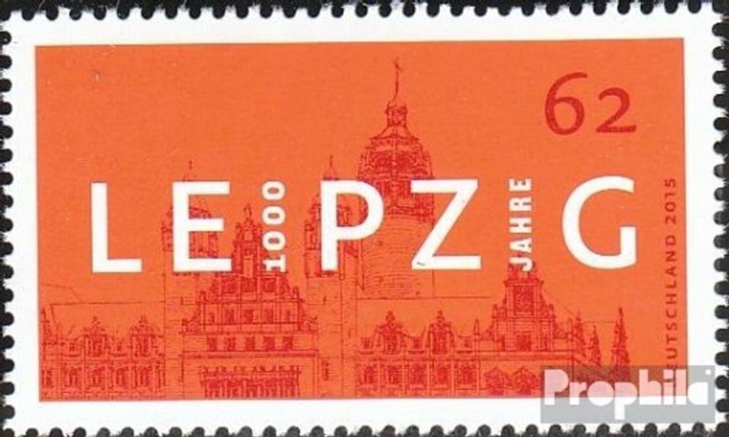 Briefmarken BRD (BR.Deutschland) 2015 Mi 3164 (kompl.Ausg.) postfrisch 1000 Jahre Leipzig