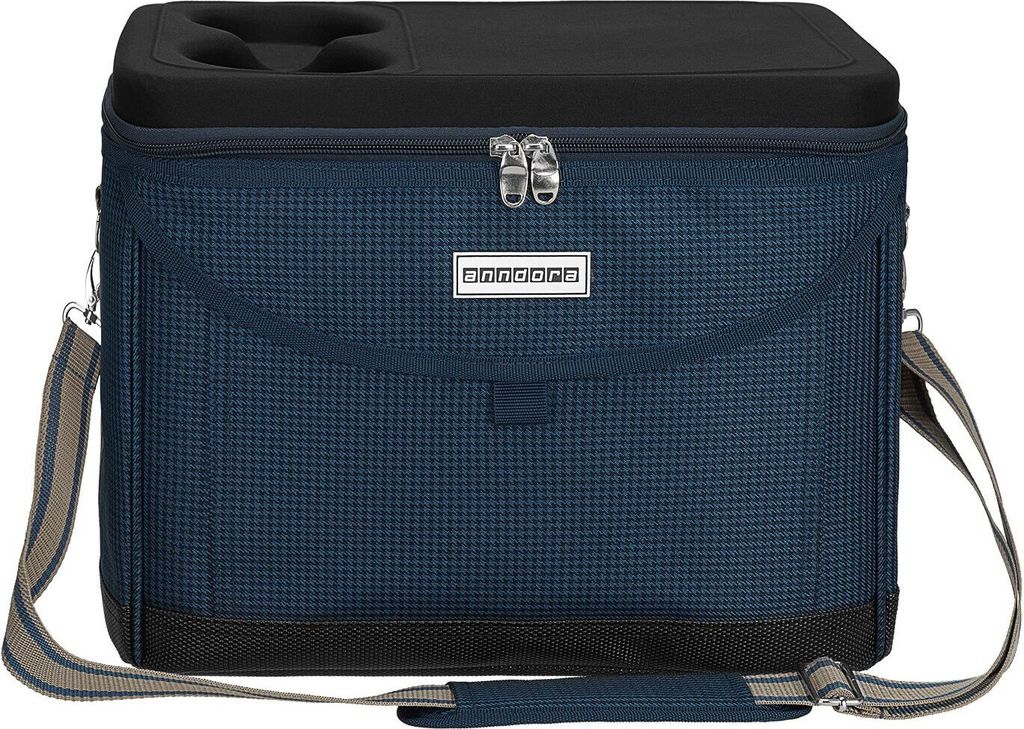 anndora Kühltasche mit schwarzem stabilen Deckel - Blau Produktbild 
