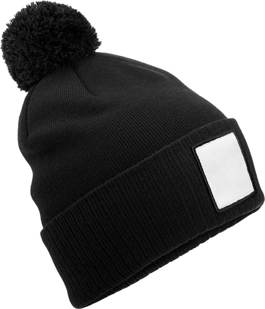 Beechfield - Mütze, Applikationen BC6910 (Einheitsgröße) (Schwarz/Weiß)