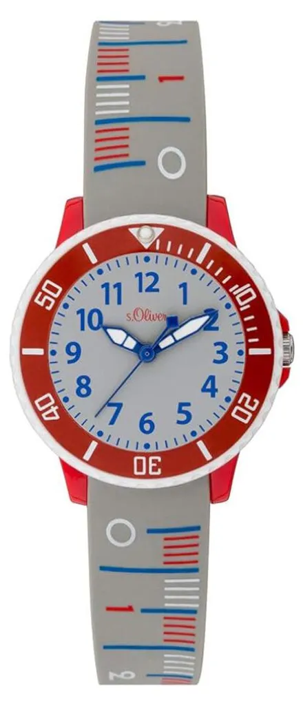 Montre pour enfants S.oliver étanche en silicone bleu marine SO-3772-PQ