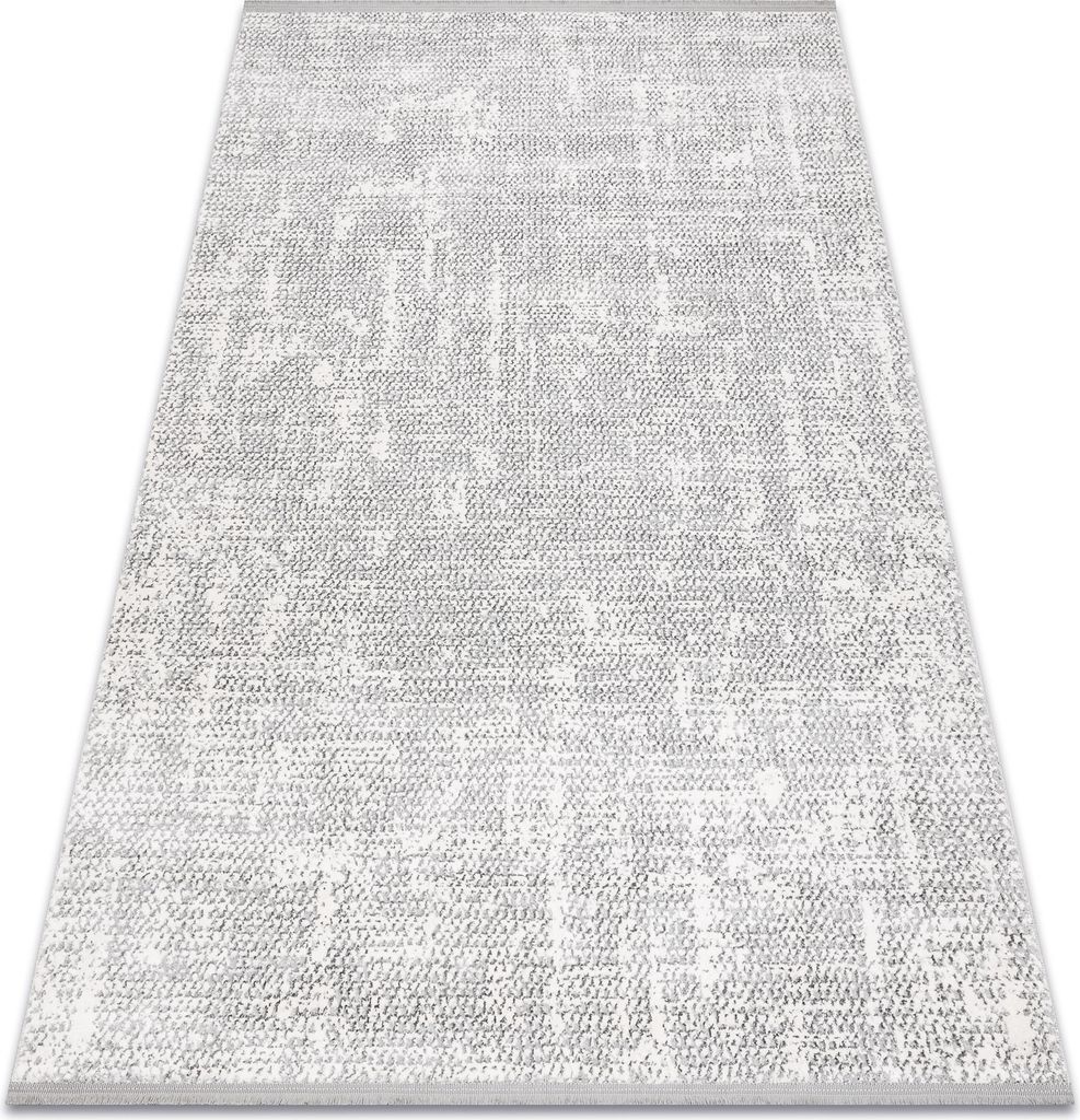 Modern Teppich TULS strukturell, Franse 51325 Melange elfenbein / grau Grau 160x220 cm