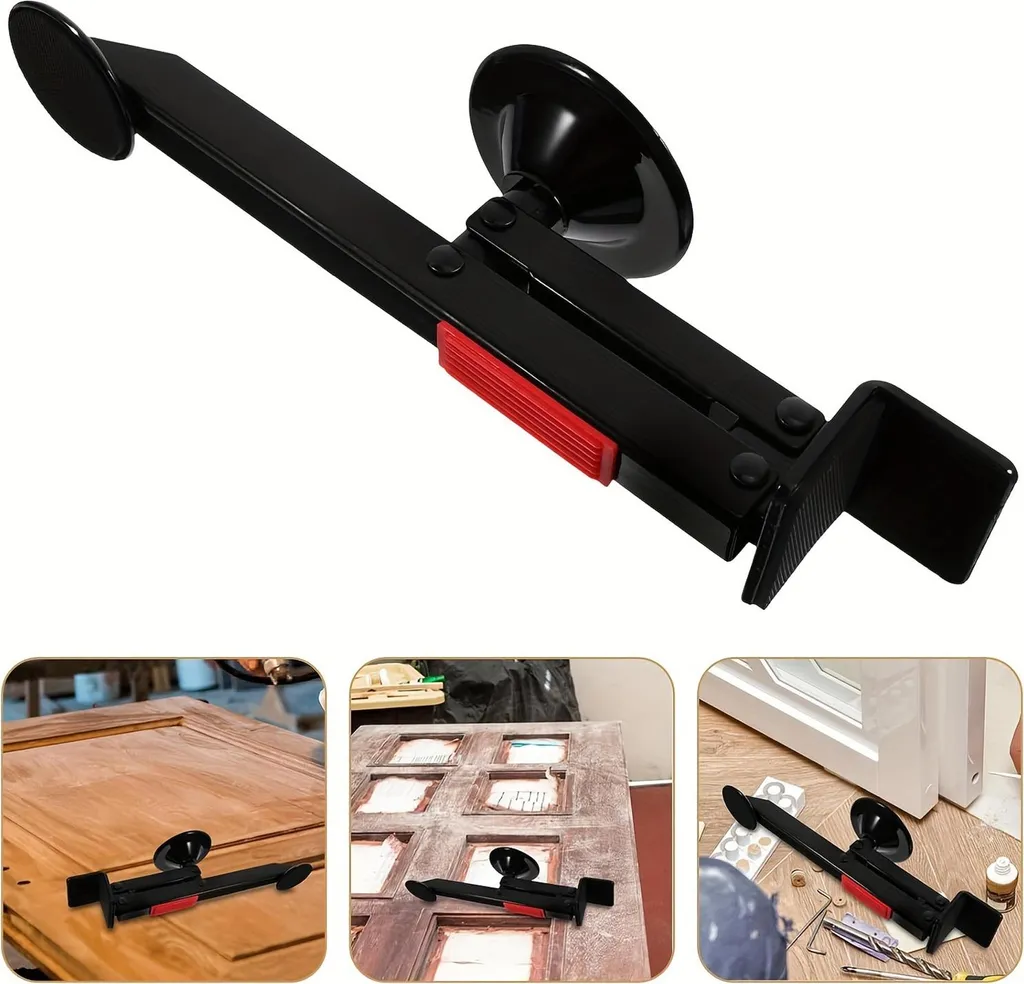 Outil de pose pour menuisier, levier de porte pivotant charge 75 kg - 3