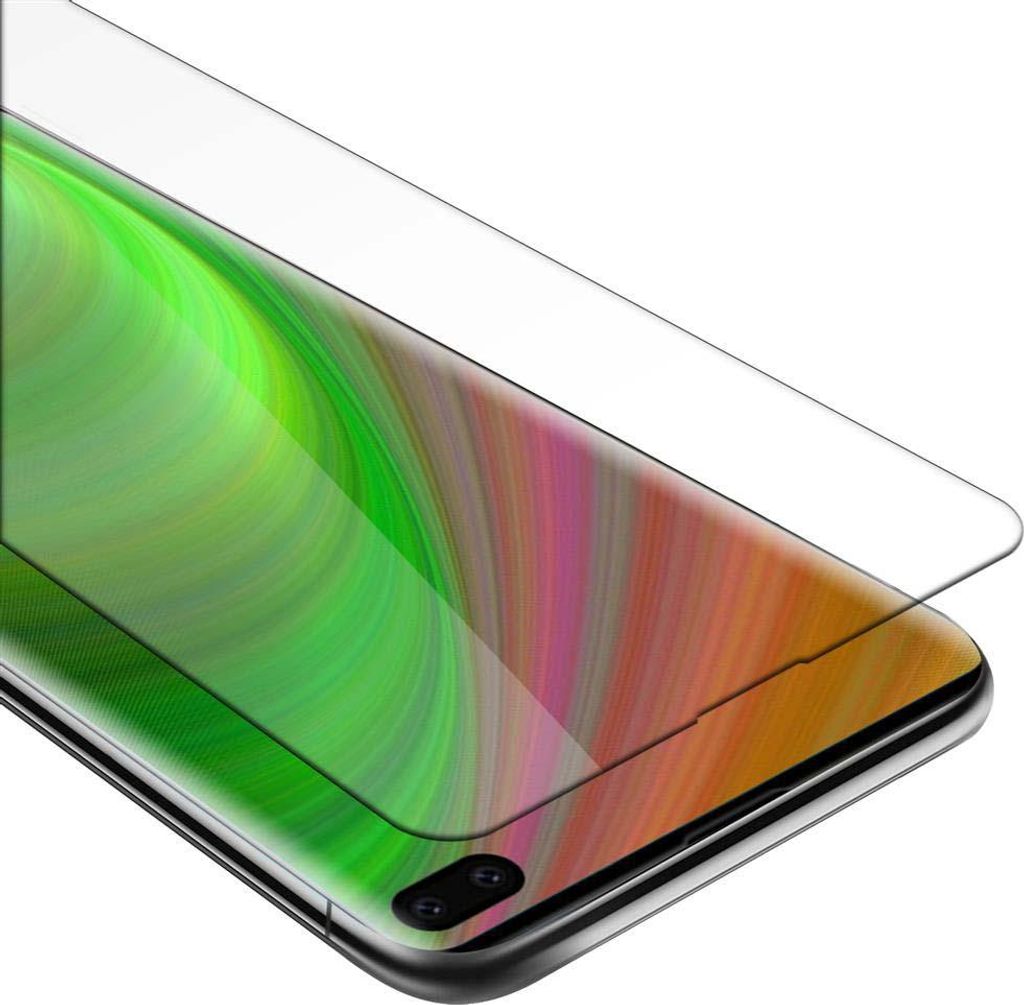 Cadorabo Panzer Folie für Samsung Galaxy S10 PLUS Schutzfolie in Transparent Gehärtetes Tempered Display-Schutzglas