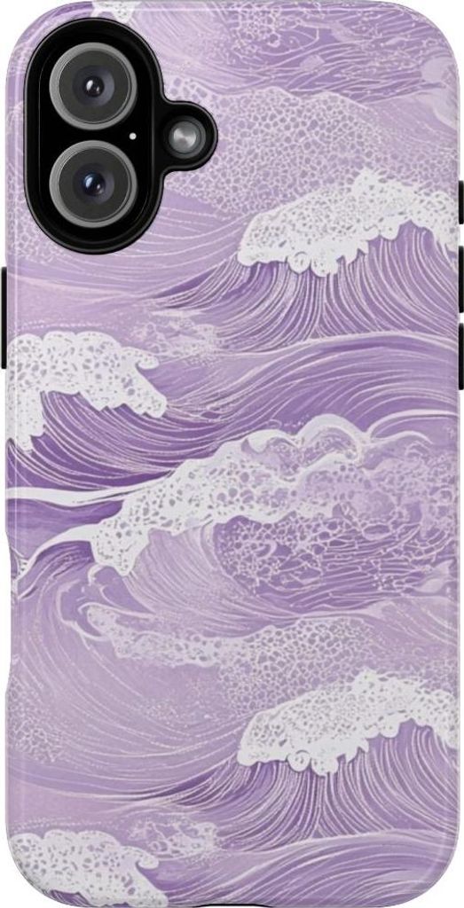 Lavendelblaue Ozeanwellen – Hülle Kompatibel mit iPhone 16 Plus