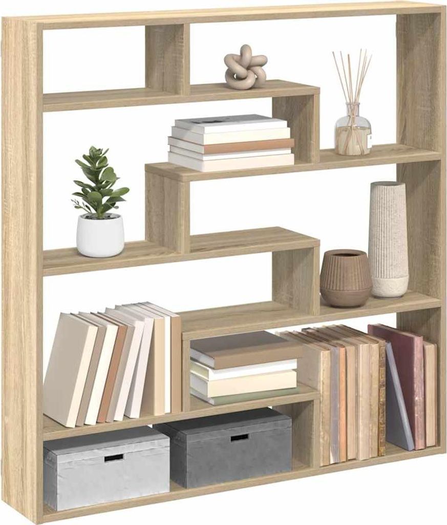 vidaXL Étagère cube 7 compartiments Chêne Sonoma Matériau Image du produit 