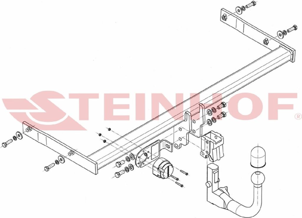 Z548328 Anhängerkupplung passend für VW Golf VII 06/2014-2017 abnehmbar
