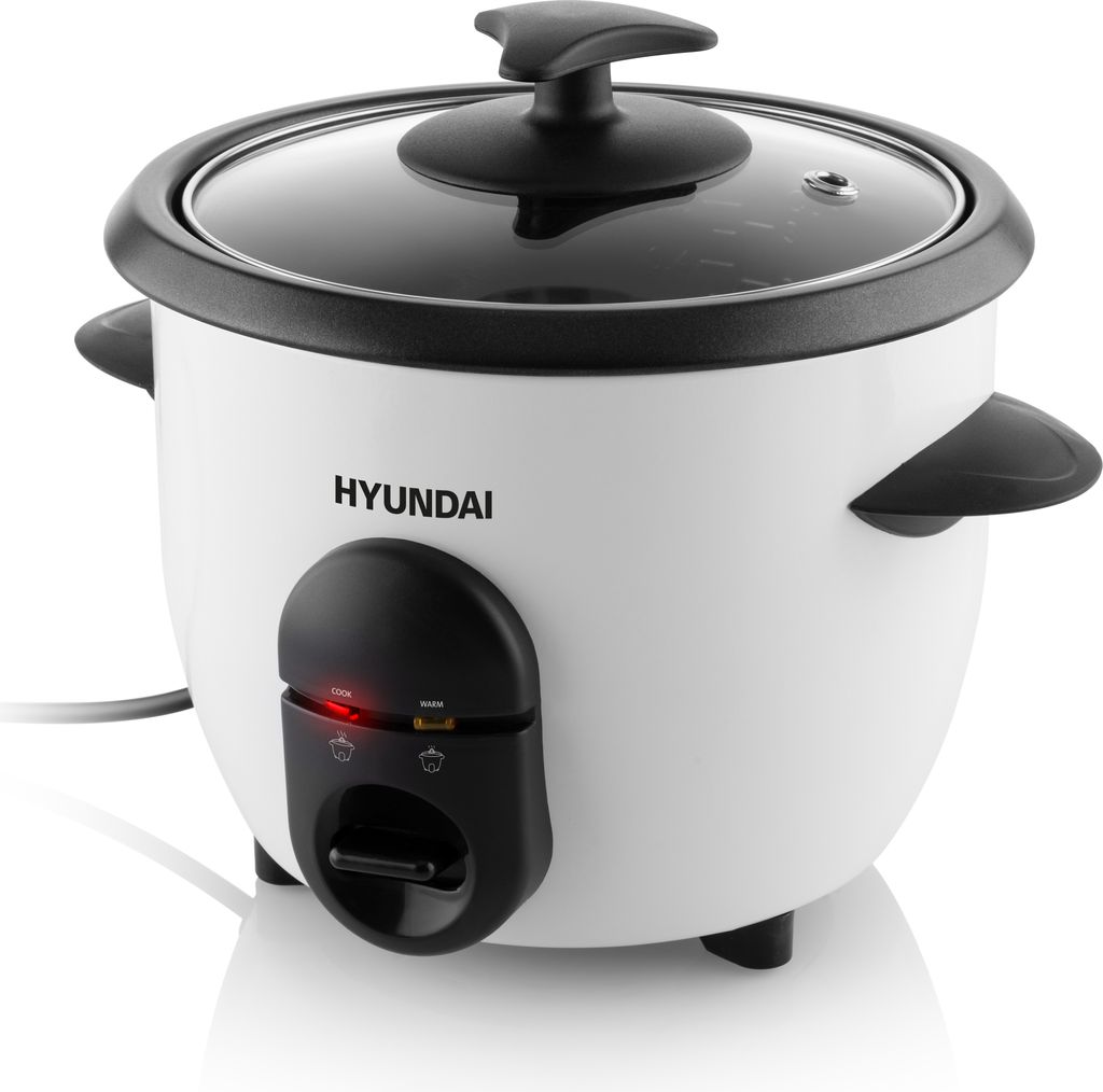 Hyundai Reiskocher HYURC060 I 335W I 450g Reis I Vollautomatische Zubereitung I Keep Warm Funktion I Automatische Temperaturerhaltung