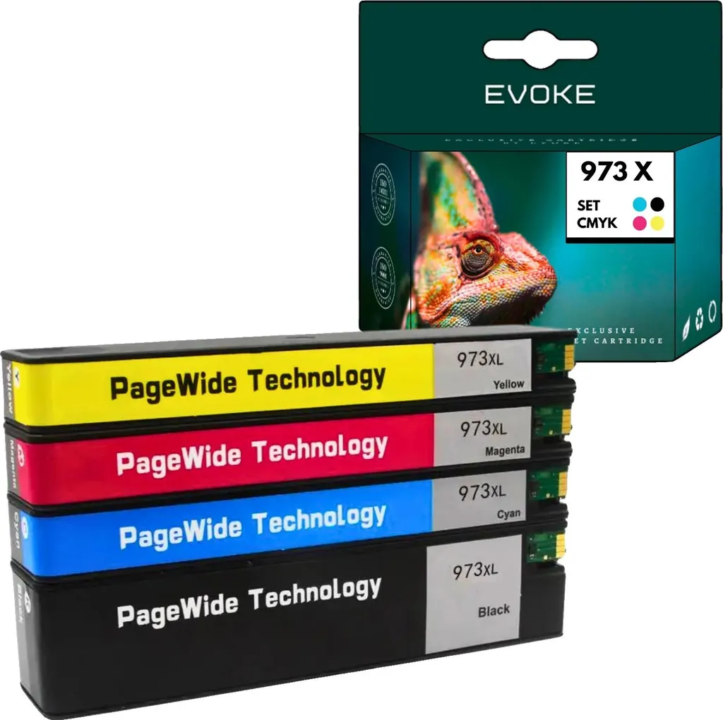 Kit cartouches d'encre anti-bouchage pour impression fluide sans traces