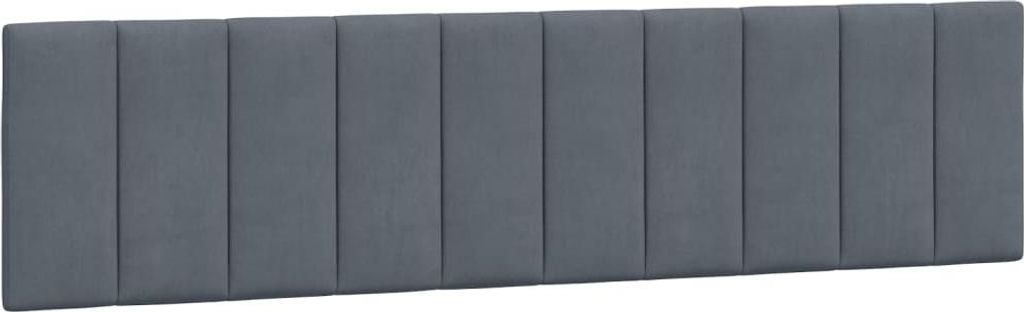 vidaXL Coussin de tête de lit "Hanko" gris foncé 200 cm Image du produit 