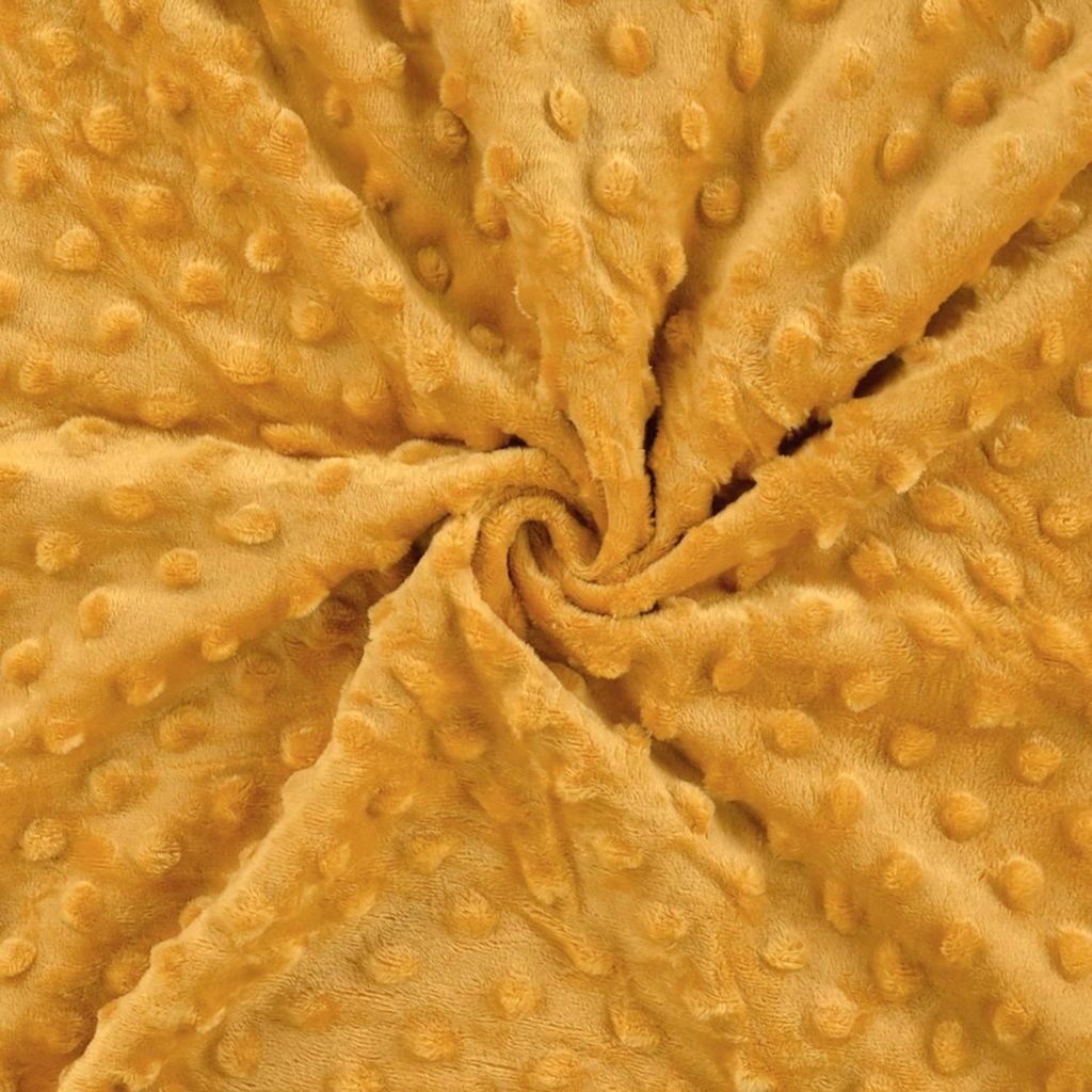 Hochwertige Minky-Stoffzuschnitte Tiny - 0,5 m - Senf | by Craft Loom