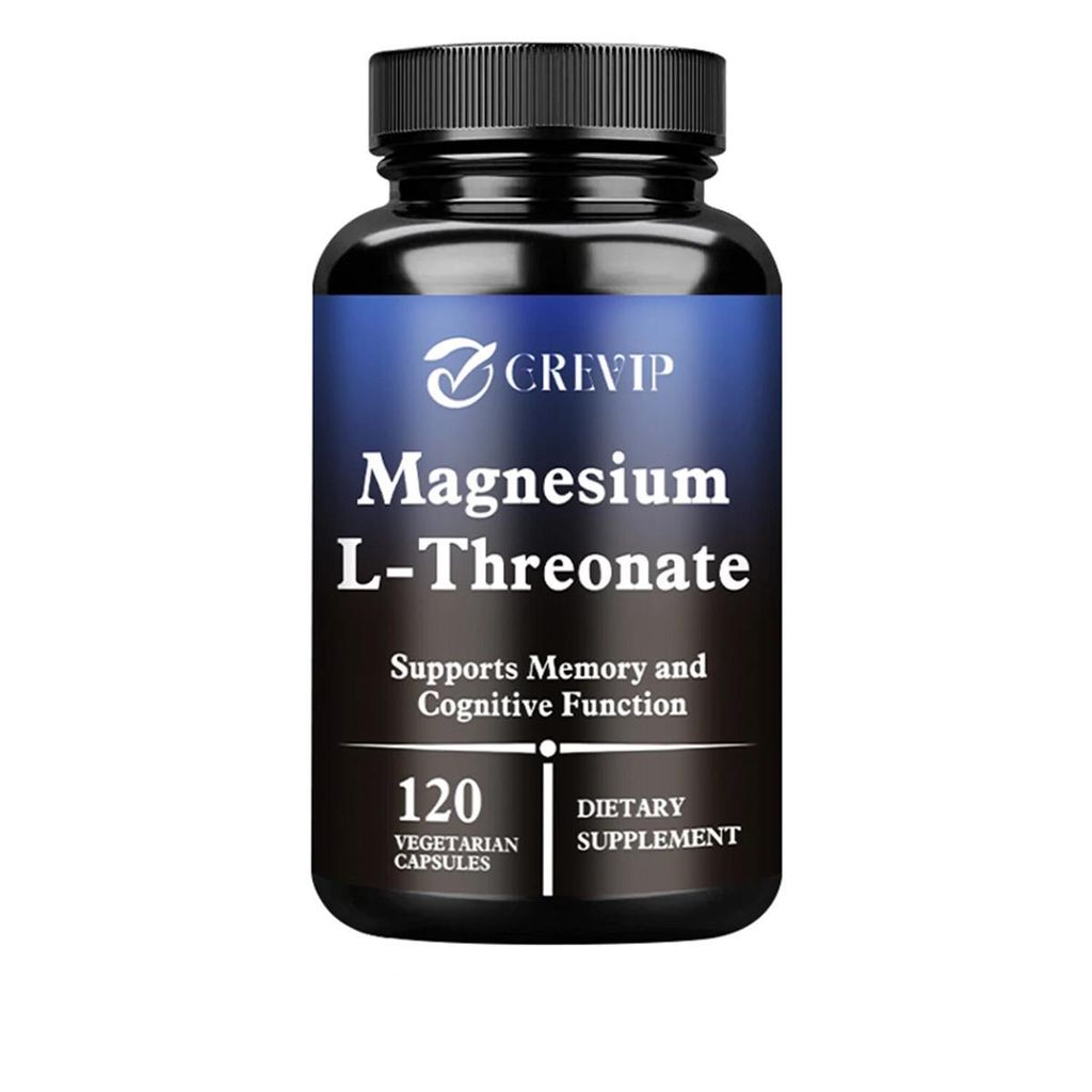 Magnesium L-Threonate 2000mg (120 Kapseln) Nahrungsergänzungsmittel, Gehirn, Gedächtnis, kognitive Funktion, Nervensystem