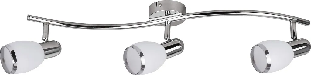 Plafoniera Cromo e Vetro Bianco Rabalux Elite 6062 - Illuminazione Interni