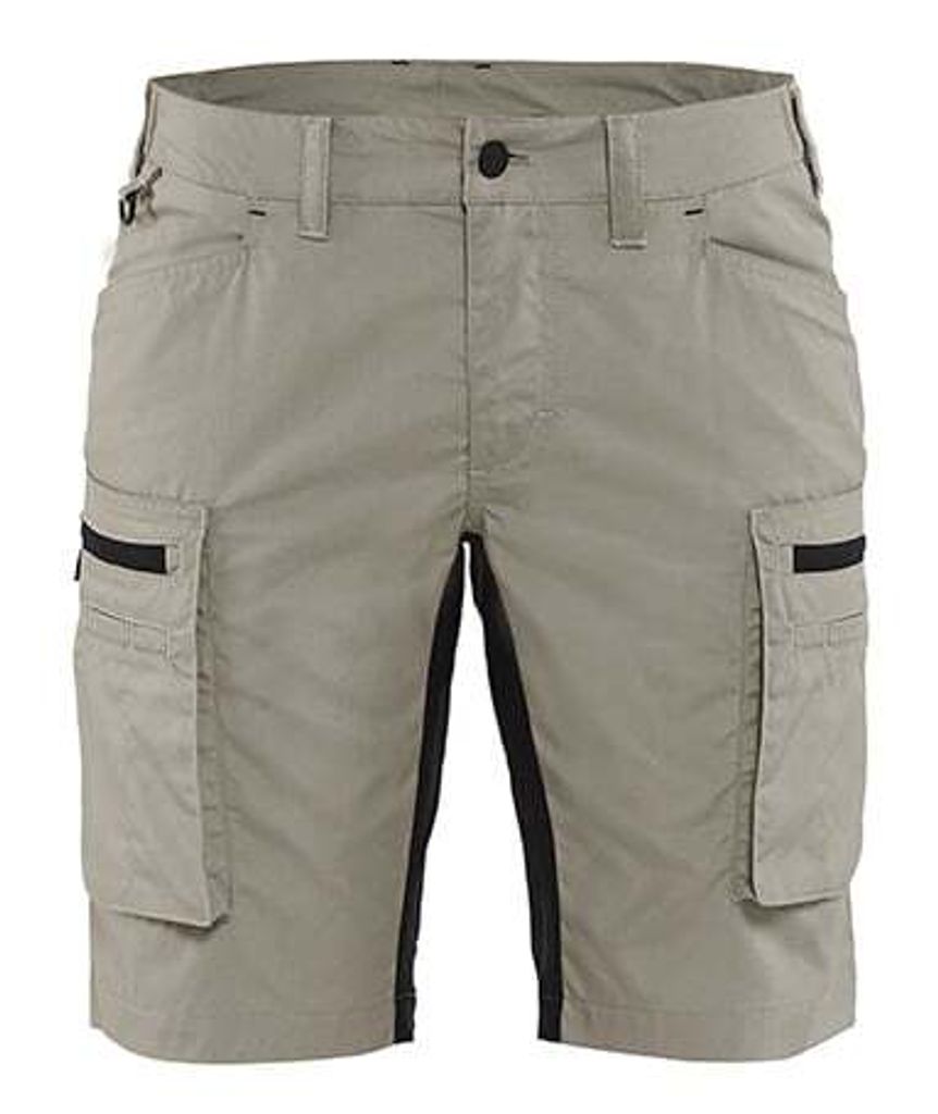 Blakläder Damen Service Shorts 7149 1845 mit Stretch in div. Farben, Farbe:steingrau/schwarz, Größe:42