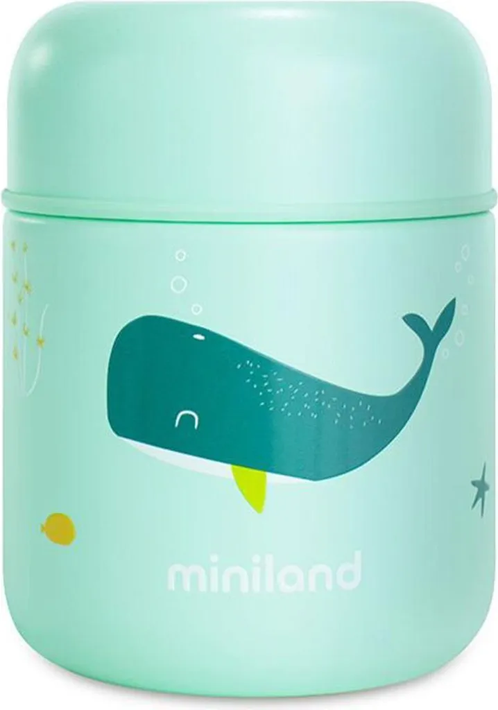 Mini Thermos 280ml Balena Oceano - Borraccia Termica Outdoor Bambini