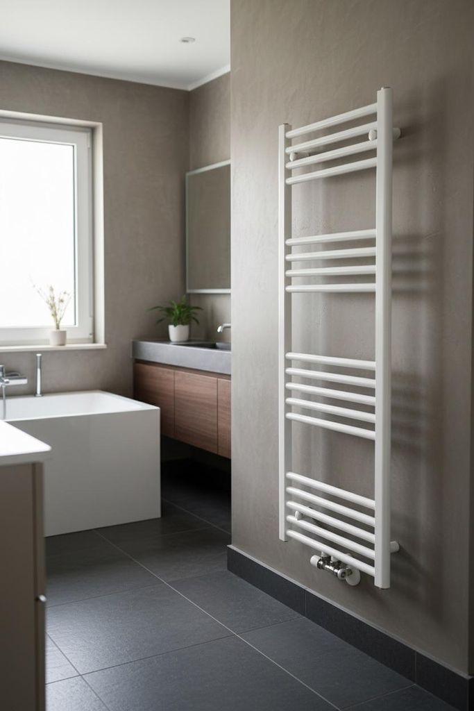 Badheizkörper 500x1400 Weiss Mittelanschluss 140x50