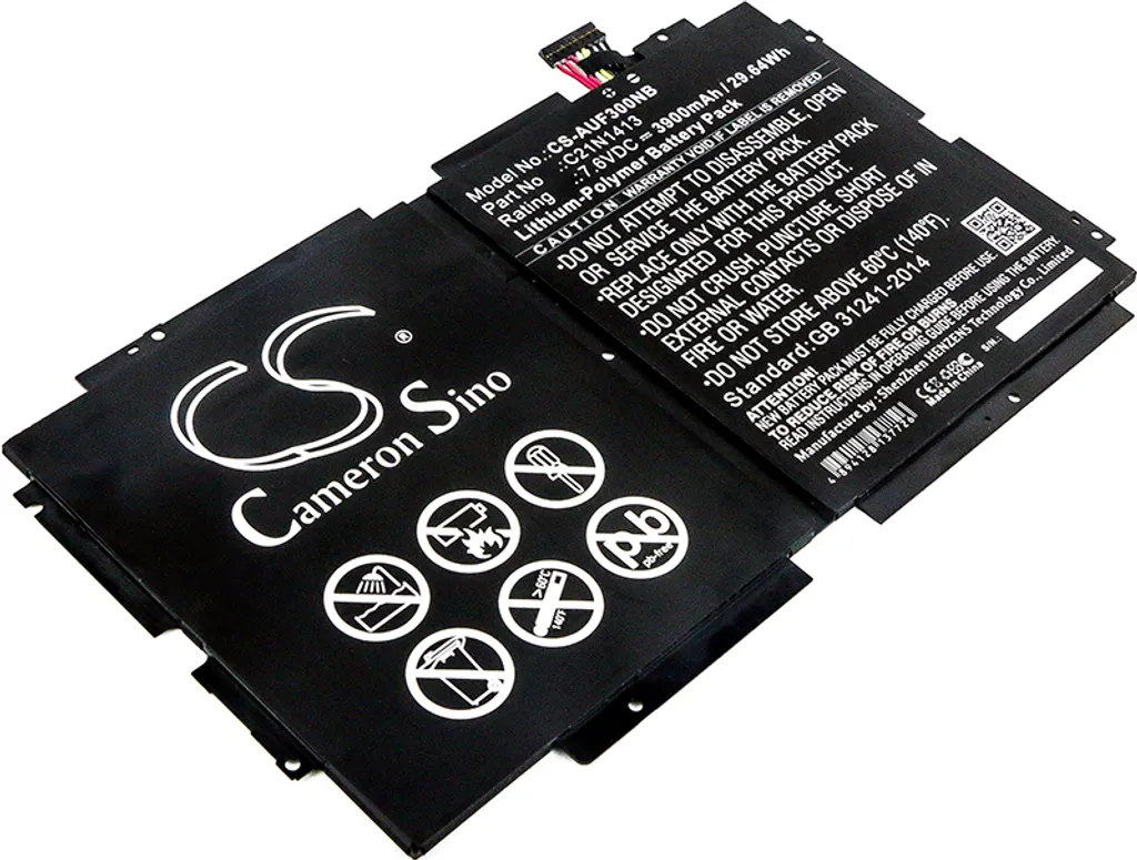Batterie C21N14 Haute Capacité pour Asus T300FA-FE001H et T300FA-DH12T