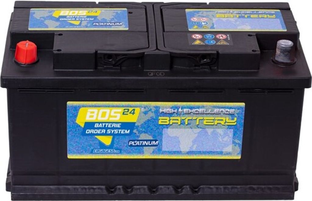 BOS24 Optimum Perfomance BOS_E12 Starterbatterie 12V 70 AH 640A PLUSPOL LINKS