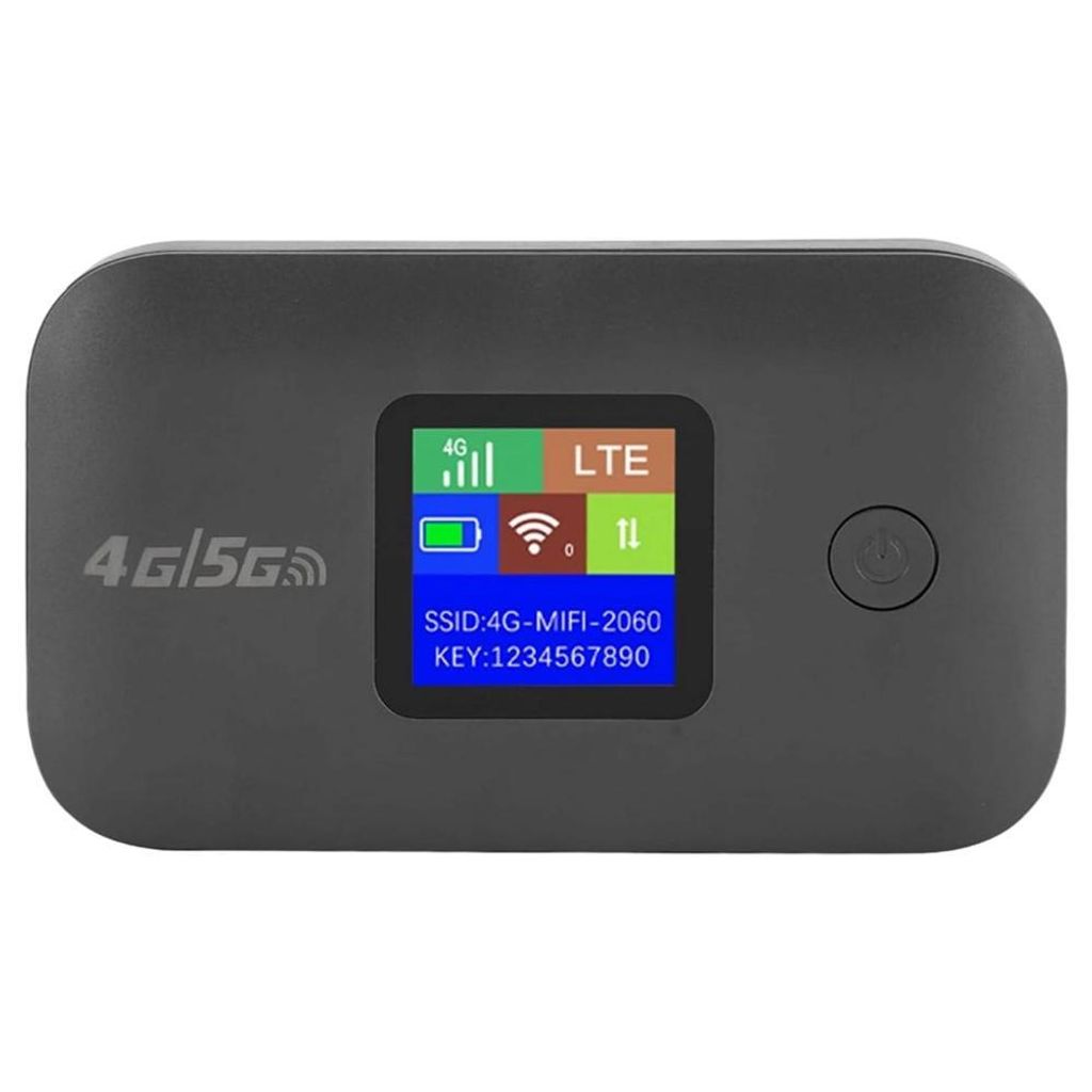 ZELURXX 4G Mobiler WLAN-Router, Tragbarer Hotspot, 3000mAh Akku, Hohe Geschwindigkeit, Mehrere Geräte, Grau