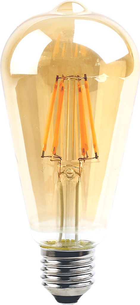 LED Rustika Filament Edison ST64 4W E27 gold gelüstert Produktbild 