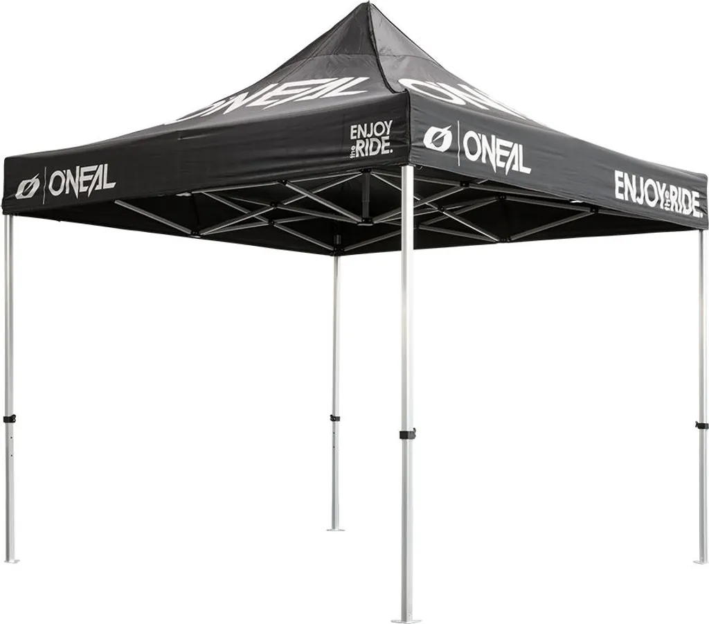 Tonnelle de stand O'Neal 3x3m noire pour paddock moto et motocross