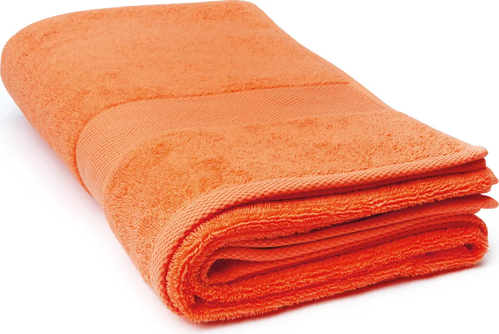 Telo doccia Excelsa Spa 100x150 cm in cotone arancione