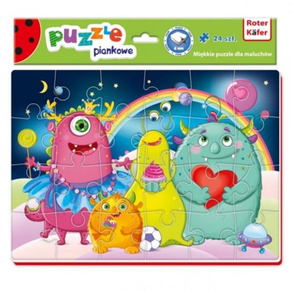 Lernpuzzle Roter Kątek: Niedliche Kreaturen im A4-Format - Kreatives Puzzle für Kinder mit CE|EN 71 Zertifikat