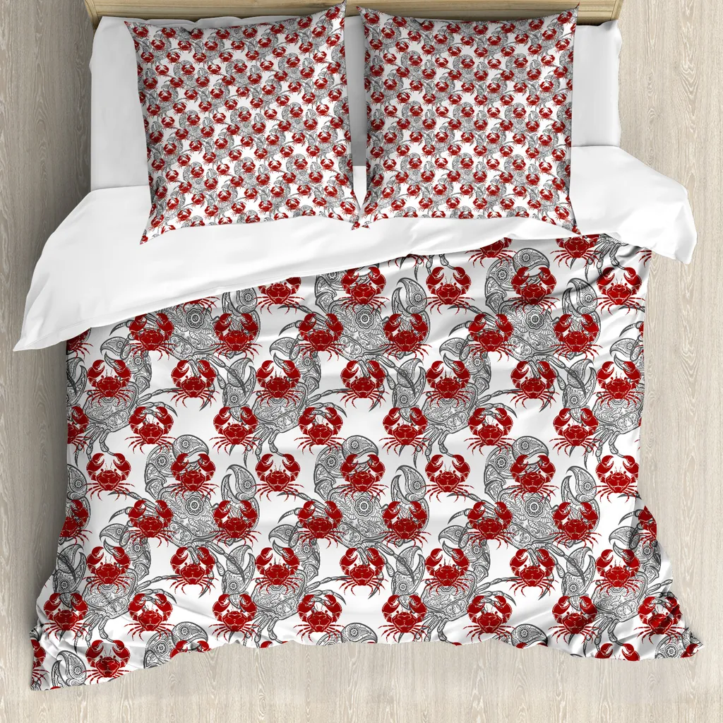 Copripiumino ABAKUHAUS 200x200 per B&B - Stile Marino Rubino