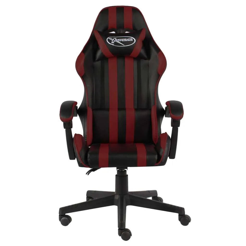Sedia Gaming vidaXL Nera e Bordeaux: Comfort e Stile Racing per il tuo Setup