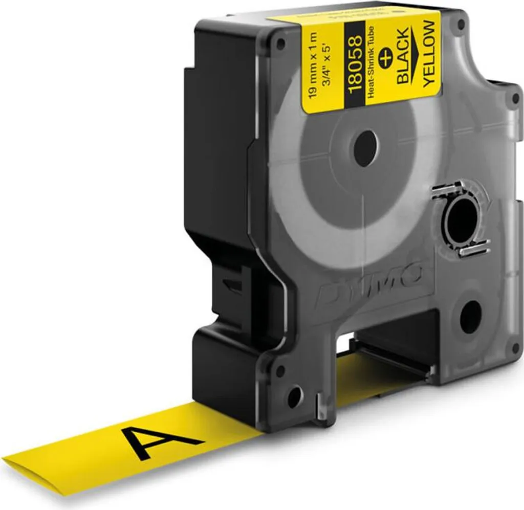 Offerta Dymo Rhino 18058 Tubo Termorestringente 19mm Giallo Nero