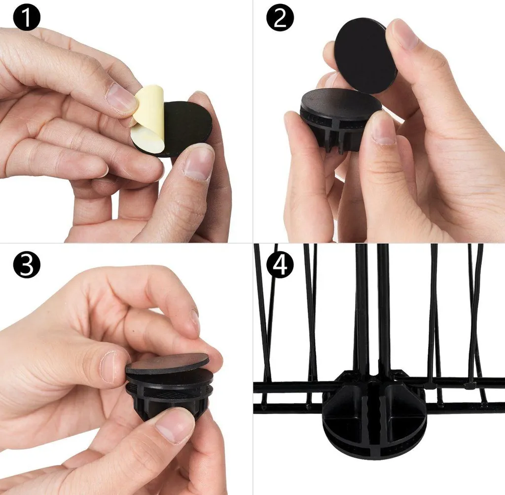Clôture intérieure pour petits animaux 105 cm hauteur noire modulable