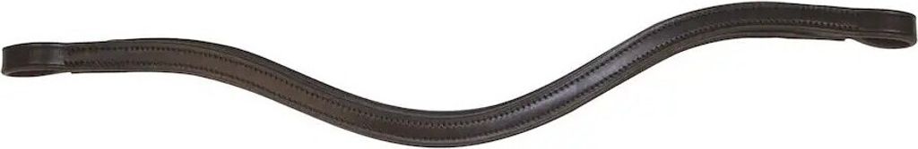 Collegiate - Pferde-Stirnriemen "ComfiTec Training Replacement", Europäisches Leder WB2210 (Cob) (Schwarz)